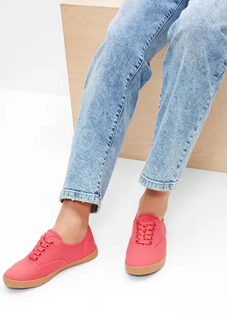 Bonprix Lässiger Sneaker Aus Canvas - Pink - Damen