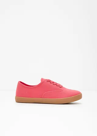 bonprix Lässiger Sneaker aus Canvas - pink - Damen