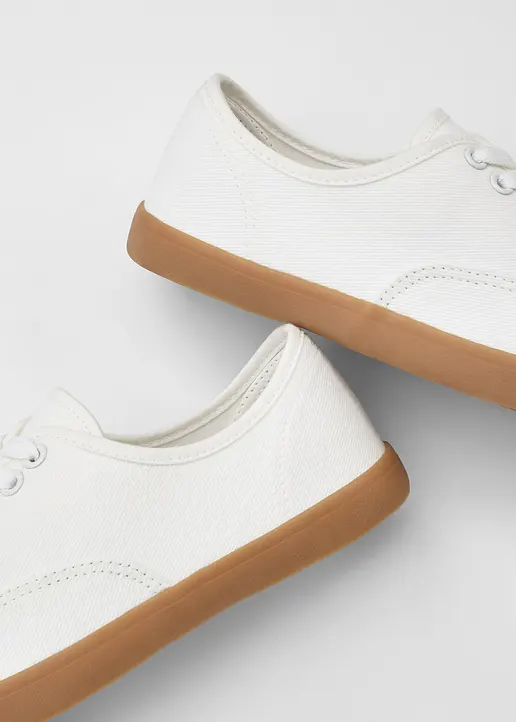 Bonprix Lässiger Sneaker Aus Canvas - Weiß - Damen