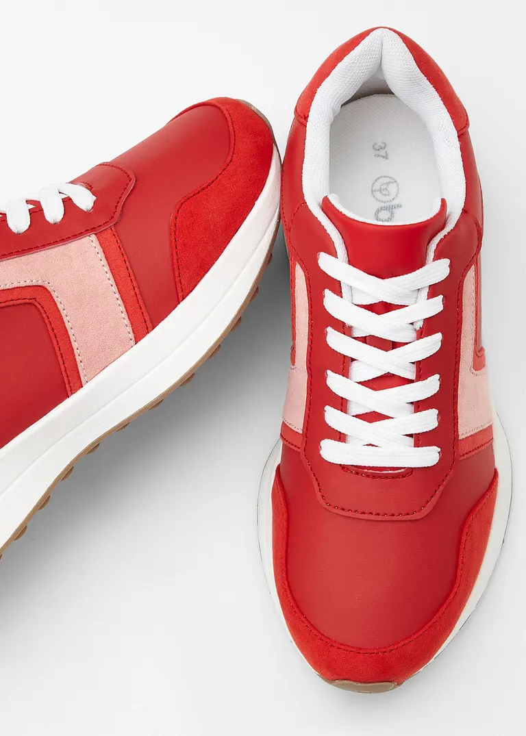 Bonprix Lässiger Sneaker Für Den Alltag - Rot - Damen