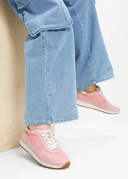 Bonprix Lässiger Sneaker Im Retro Look - Rosa - Damen