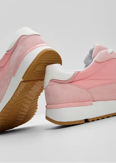Bonprix Lässiger Sneaker Im Retro Look - Rosa - Damen