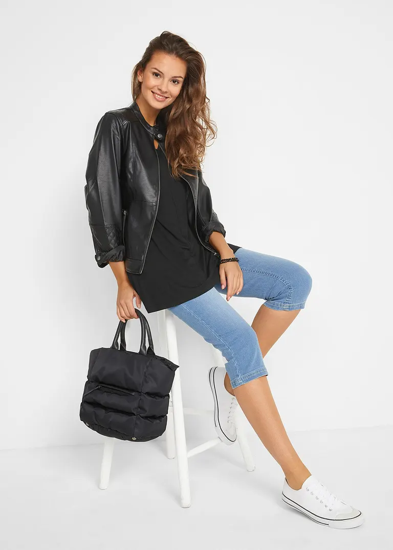 Bonprix Leichtes Top In A-Linie Mit V-Ausschnitt