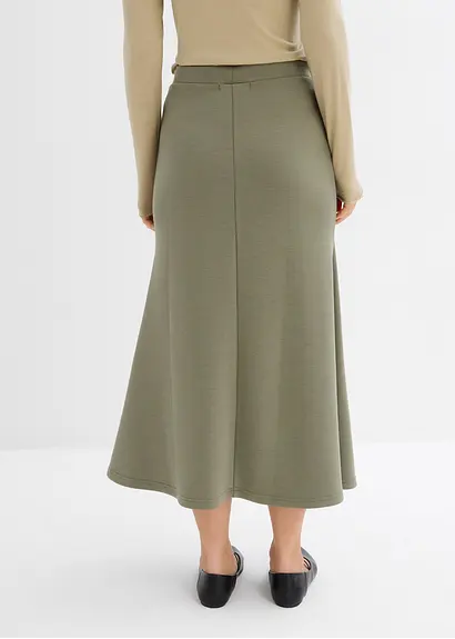 Bonprix Midirock In Voluminöser A-Linie - Grün - Damen