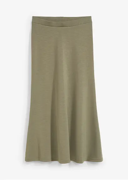 bonprix Midirock in voluminöser A-Linie - grün - Damen