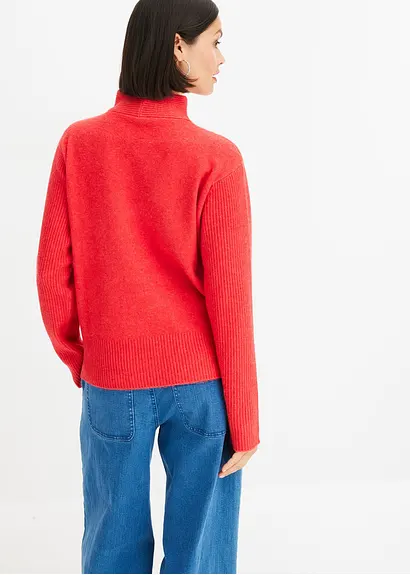 Bonprix Mit Besonderem Ausschnitt - Rot - Damen