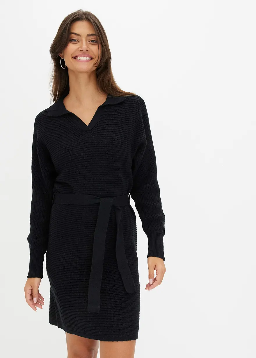 Bonprix Mit Bindeband - Schwarz - Damen