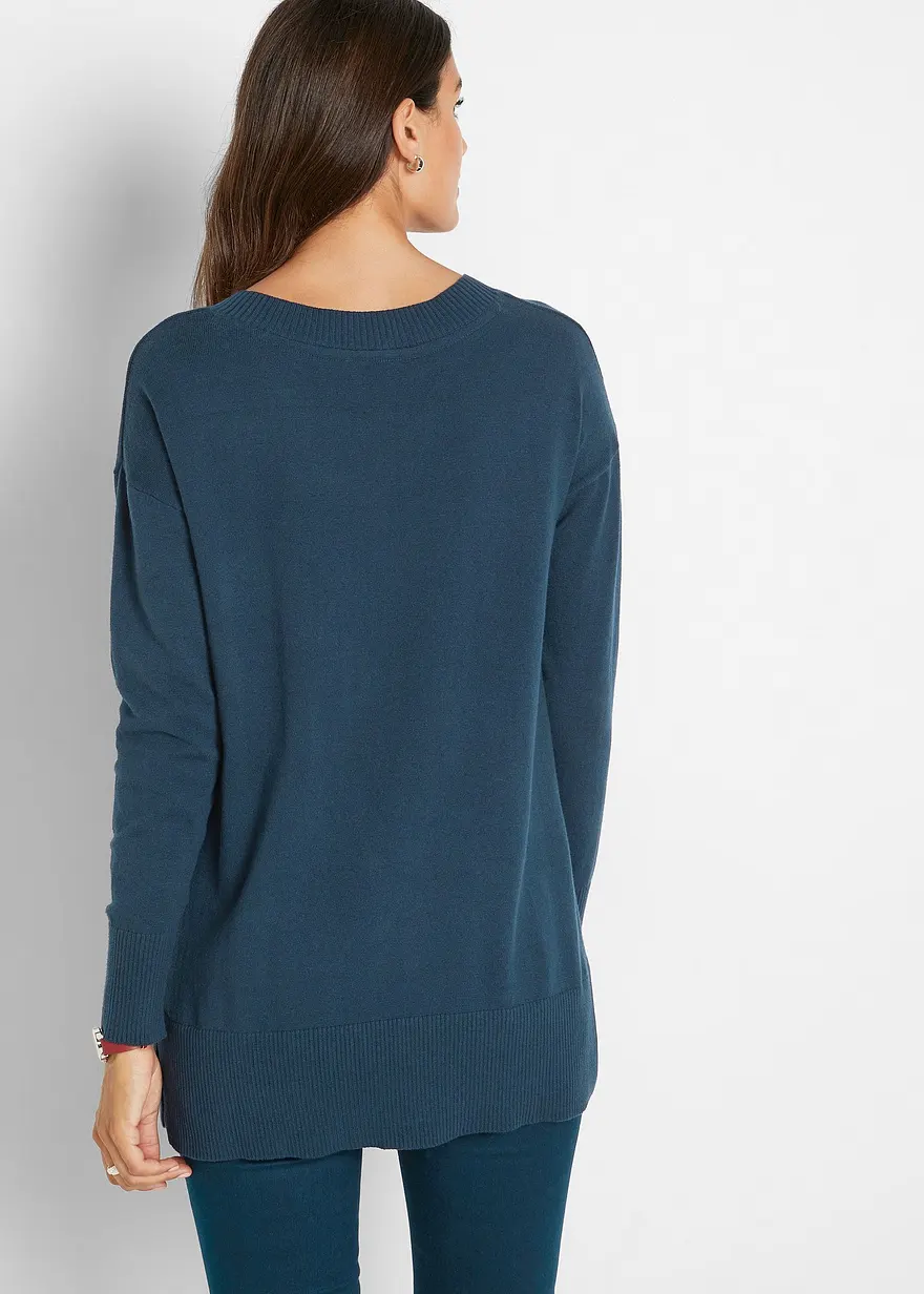 Bonprix Mit Kleinen Seitenschlitzen. - Blau - Damen