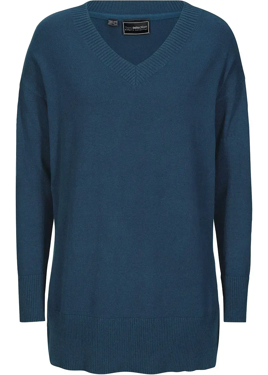 bonprix Mit kleinen Seitenschlitzen. - blau - Damen