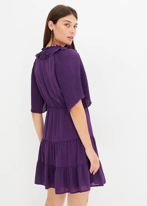 Bonprix Mit Kurzen Ärmeln - Lila - Damen