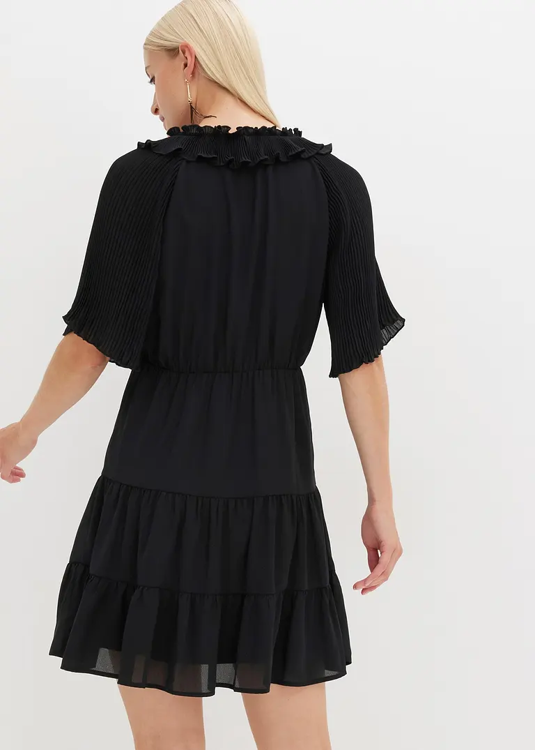 Bonprix Mit Kurzen Ärmeln - Schwarz - Damen