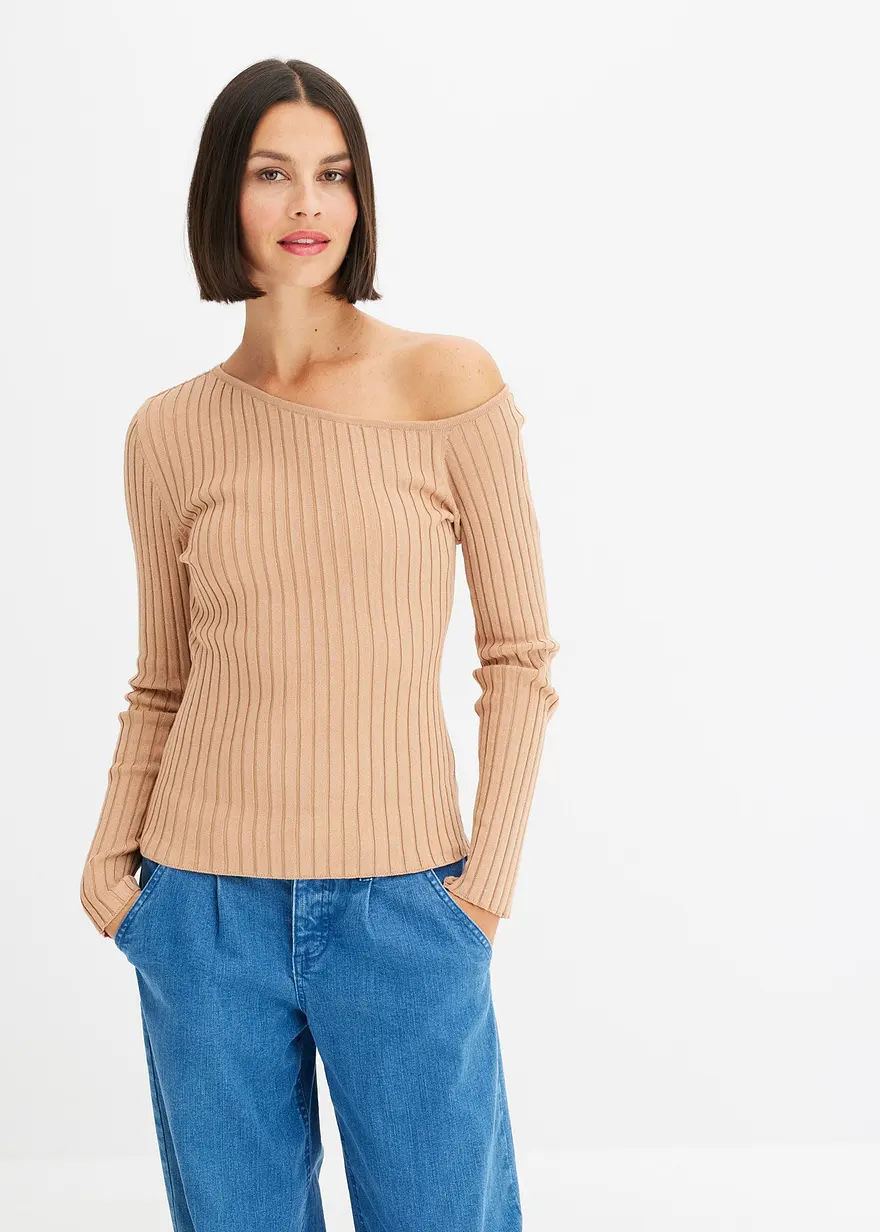 Bonprix Mit Langen Ärmeln - Beige - Damen