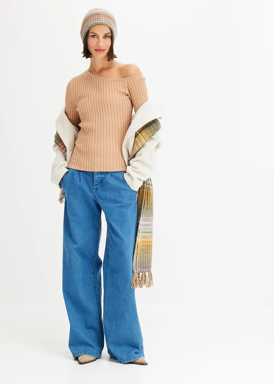 Bonprix Mit Langen Ärmeln - Beige - Damen