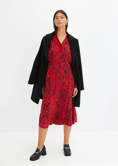 Bonprix Mit Langen Ärmeln - Rot - Damen