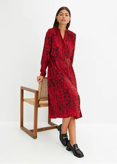 Bonprix Mit Langen Ärmeln - Rot - Damen