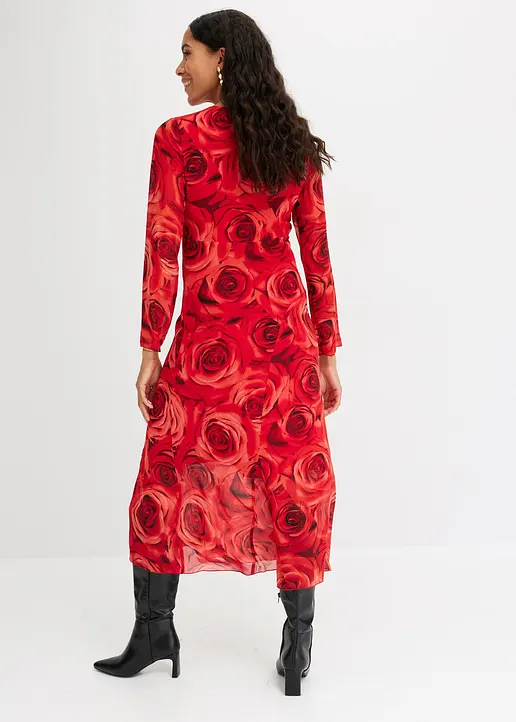 Bonprix Mit Langen Ärmeln - Rot - Damen