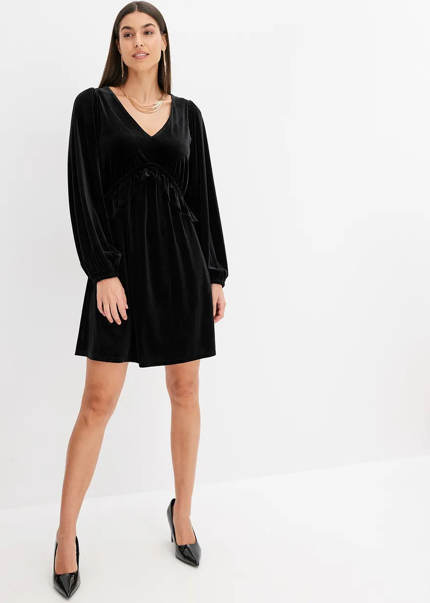 Bonprix Mit Langen Ärmeln - Schwarz - Damen