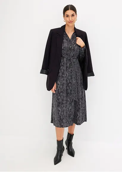 Bonprix Mit Langen Ärmeln - Schwarz - Damen