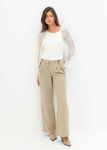 Bonprix Mit Langen Ärmeln - Weiß - Damen