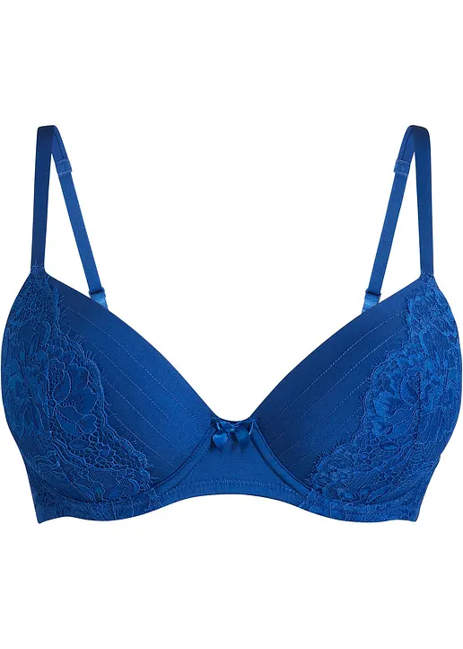 bonprix mit schöner Spitze - blau Cup D - Damen