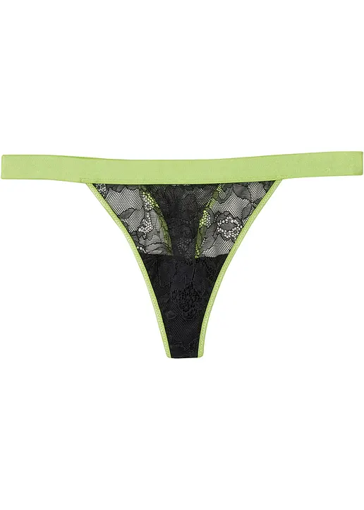 bonprix mit schöner Spitze - schwarz - Damen