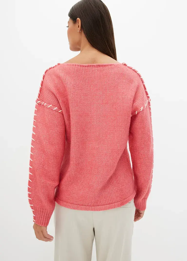 Bonprix Mit V-Ausschnitt - Rosa - Damen