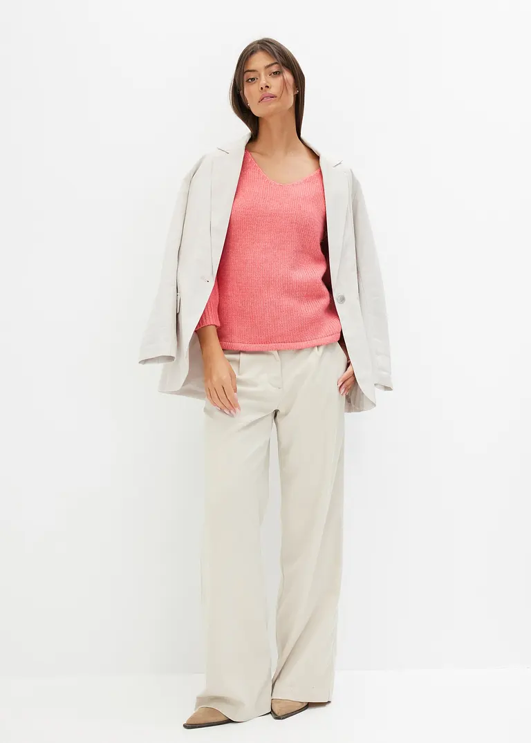 Bonprix Mit V-Ausschnitt - Rosa - Damen