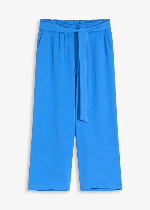 bonprix Moderne Hose mit Bindegürtel - blau - Damen