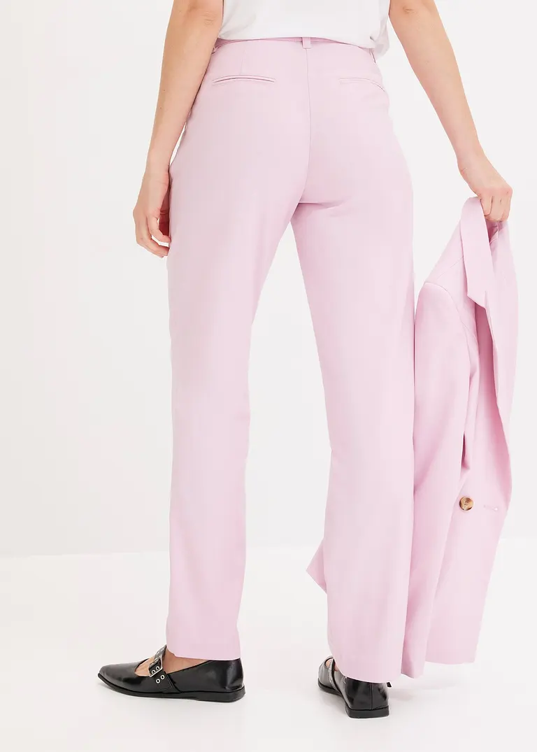 Bonprix Moderne Hose Mit Bundfalten - Rosa - Damen