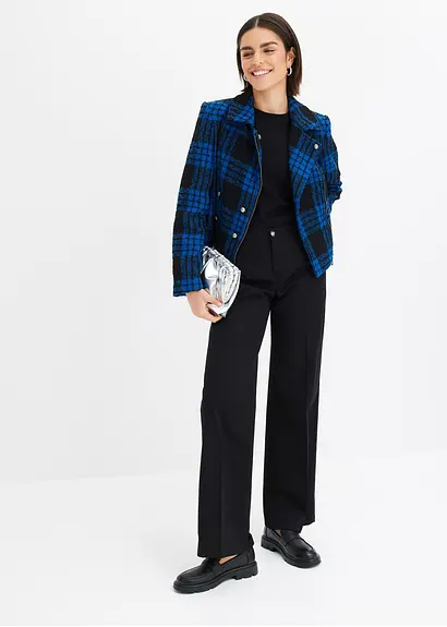 Bonprix Moderne Hose Mit Knöpfen - Schwarz - Damen