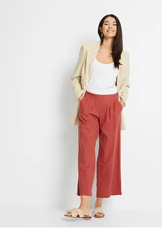 Bonprix Moderne Hose Mit Taschen - Rot - Damen
