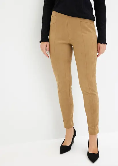 Bonprix Moderne Hose Mit Ziernähten - Braun - Damen