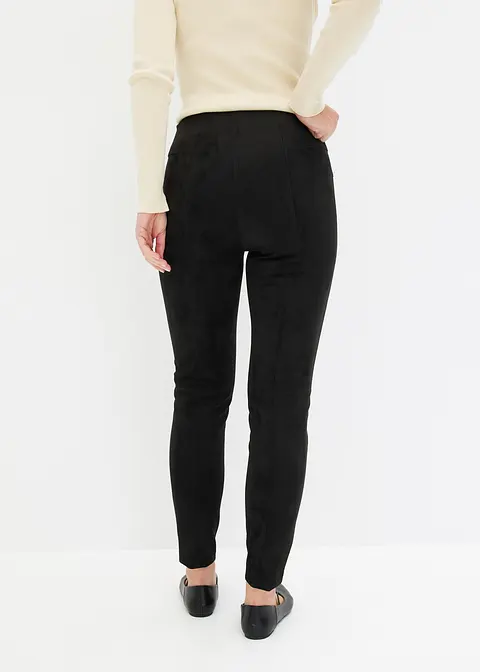 Bonprix Moderne Hose Mit Ziernähten - Schwarz - Damen