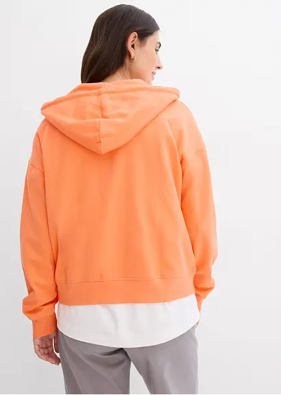Bonprix Moderne Sweatjacke - Orange - Damen