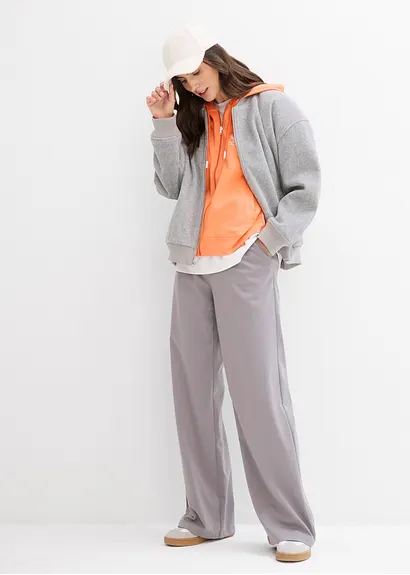Bonprix Moderne Sweatjacke - Orange - Damen