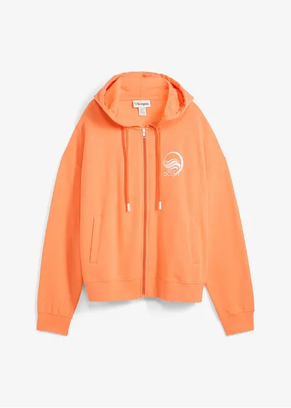 bonprix Moderne Sweatjacke - orange - Damen