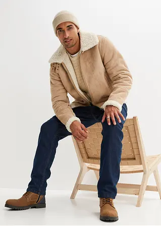 Bonprix Moderne Thermo Schlupf-Jeans - Blau - Herren