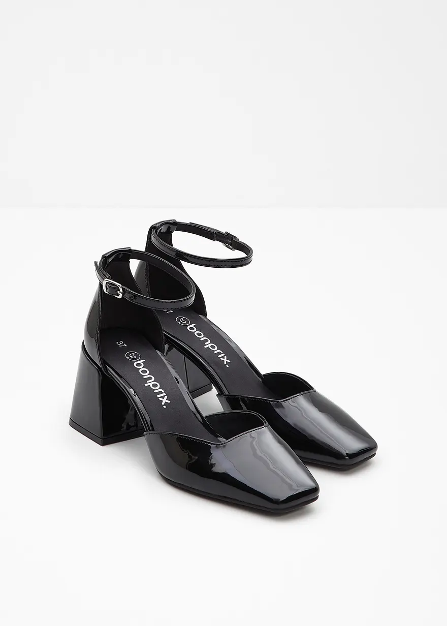 Bonprix Moderner Pumps In Lackoptik - Schwarz - Damen