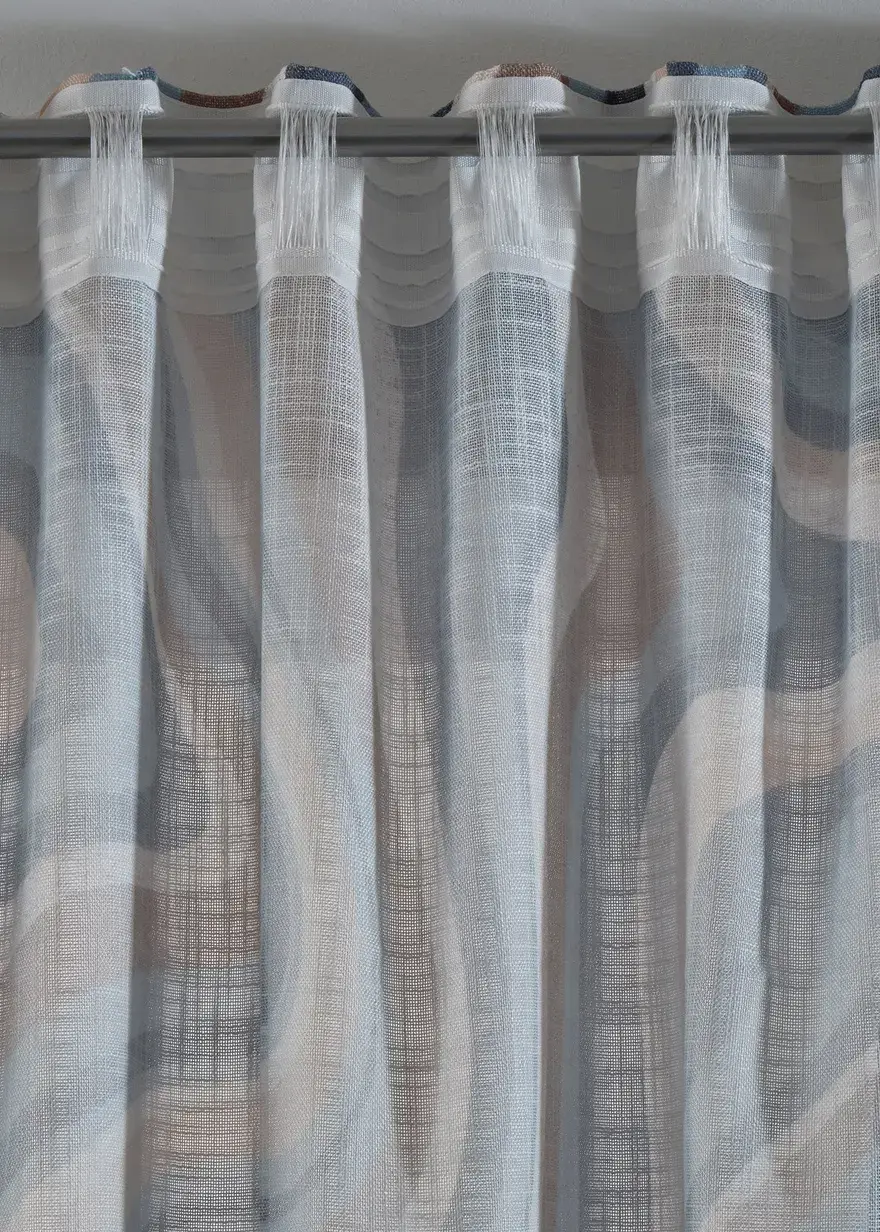 Bonprix Moderner Vorhang - Blau Multifunktionsband