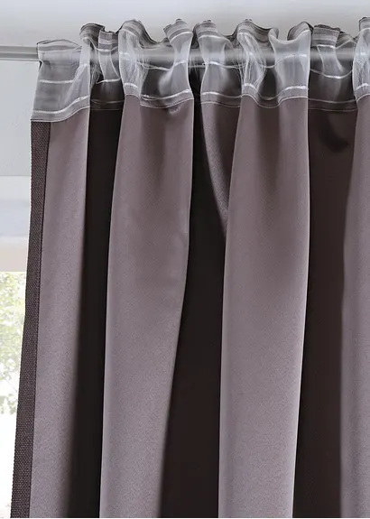 Bonprix Moderner Vorhang - Grau Multifunktionsband