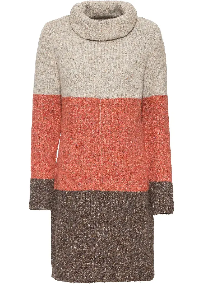 bonprix Modernes Kleid mit Rollkragen - braun - Damen