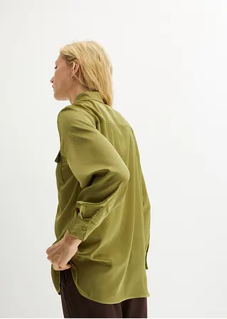 Bonprix Modische Hemdbluse - Grün - Damen