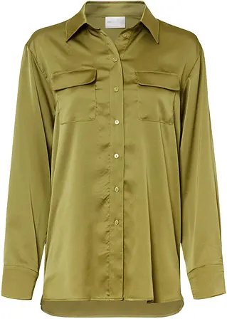 bonprix Modische Hemdbluse - grün - Damen