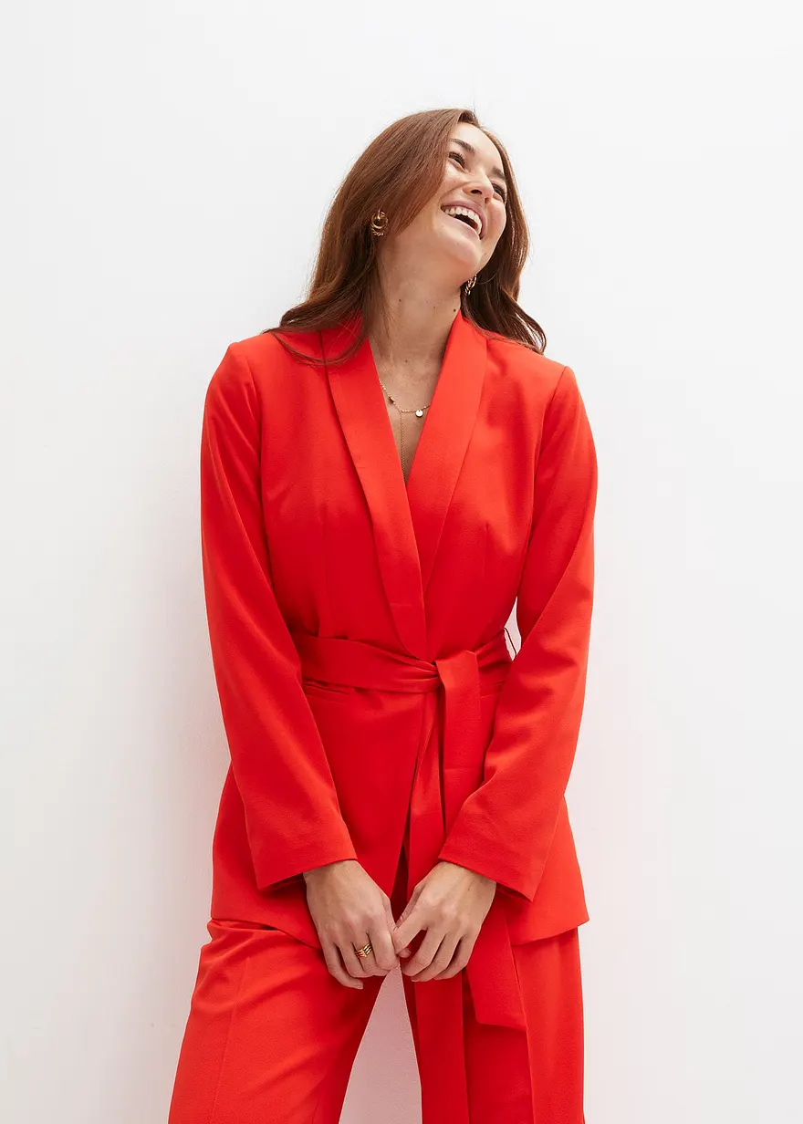 Bonprix Modischer Blazer - Rot - Damen