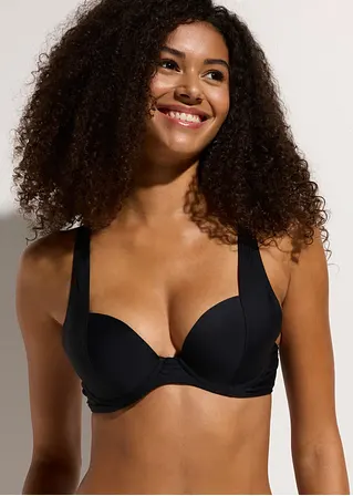 Bonprix Modischer Bügel Bikini - Schwarz Cup E - Damen