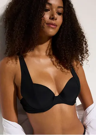 Bonprix Modischer Bügel Bikini - Schwarz Cup E - Damen