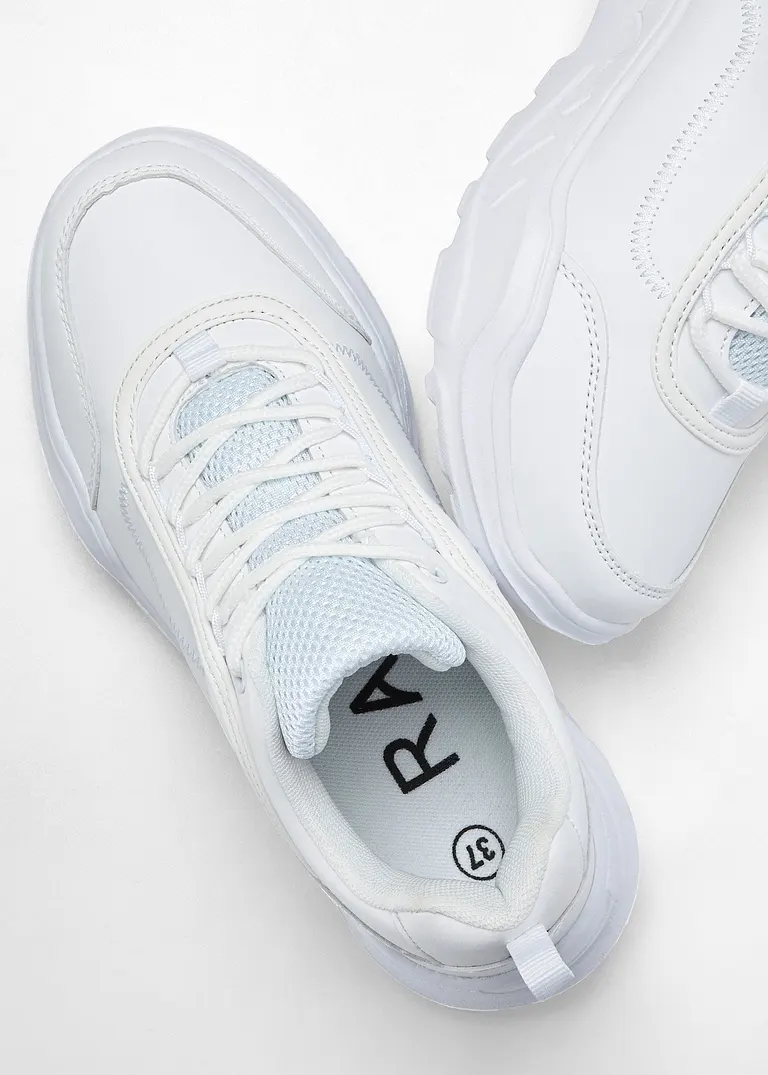 Bonprix Modischer Chunky Sneaker - Weiß - Damen