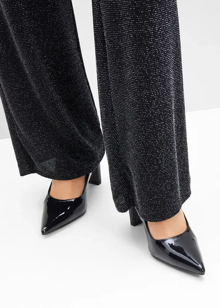 Bonprix Modischer Pumps In Lackoptik - Schwarz - Damen