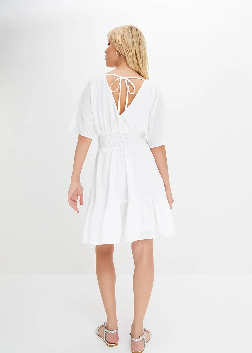 Bonprix Modisches Kleid - Weiß - Damen