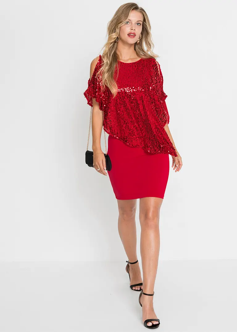 Bonprix Modisches Partykleid - Rot - Damen
